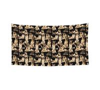 Bannière de fête réutilisable et facile à suspendre Motif berger allemand Pour intérieur ou extérieur