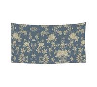 Bannière de fleurs bleues et jaunes pour Halloween, Noël, décorations de fête, accessoires de studio, décoration de festival