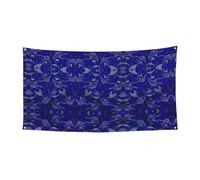 Bannière de fond à suspendre Motif raie manta et poisson