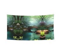 Bannière de fond « Little Bridge in the East » à suspendre adaptée pour les fêtes en bord de mer ou les rassemblements de festivals, etc