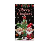 Bannière de fond Père Noël, décoration de fond de signe photo de Noël | Bannière de porte avec fond photo | Fond d'affiche suspendue de porte de Noël pour balcon, jardin,