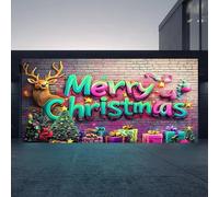 Bannière de garage de Noël Personnalité (B, 480 x 210 cm)