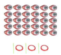 Bannière de globe oculaire sanglant effrayant couleurs vives réalistes décoration d'Halloween fournitures de fête intérieur extérieur décor à la maison matériel de papier 30