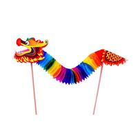 Bannière de Guirlande de Dragon en Papier - Ensemble d'artisanat en Papier de Danse du Petit Dragon DIY - Cadeau découpé en de Danse du, Fournitures de fête Festival Printemps