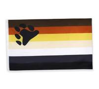 Bannière de la fraternité de Bear Pride, Banner International Bear Brotherhood LGBT, 35.4x59.1 pouces épaississures Progress Progressive Pride Banner pour la décoration extérieure à domicile