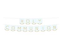 Bannière De Lettre En Pénant De Première Communion En Or Folie Botanique