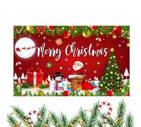 Bannière de Noël | 180 x 119 cm | Décoration de Noël d'hiver Accessoire photo pour Noël