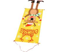 Bannière de Noël Décorative Cartoon Elk Pattern Party Ornament Hanging with Red Rope for Doors Porch (Bannière de Noël Décorative Cartoon Elk Pattern Party Ornament avec corde rouge pour portes et por