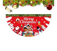 Bannière de Noël - Demi éventail en forme d'éventail, fanions saisonniers, décoration imperméable, affichage facile, bannière de vacances, drapeau de porte de Noël pour fête, photo, salle de classe