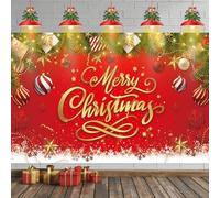 Bannière de Noël Joyeux Noël Extra Large Signes de Noël Fond de Noël 185 x 110 cm