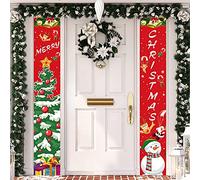 Bannière de Noël, Noël Bannière de Porte, Noël Porche Signe Bannière, Bannière Signe de Porche de Noël, Merry Christmas Welcome Bannière, pour Décorations de Porte de Noël