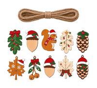 Bannière de Noël rustique Suspensions Décoratives et Rustiques pour | Bannière murale décorative en bois de Noël Pour la maison intérieur et extérieur appuis de fenêtre et jardin