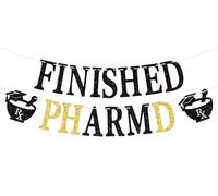Bannière de pharmacie finie - Bannière de remise de diplôme 2026 PharmD - Congrats Pharmacien Grade e 2026 - Fournitures de fête de remise de diplôme - Fournitures de fête de remise de