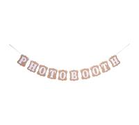 Bannière de Photomaton Mariage, 10 Pièces, Papier Kraft et Corde | Guirlande pour Photo Booth, Accessoires de Mariage, Décoration du Cortège Nuptial, Lot Complet Corde