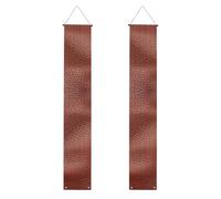 Bannière de porche 2025 en cuir de vache marron pour remise de diplôme, décorations de félicitations, fournitures de fête, panneau de porche