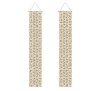 Bannière de porche à motif de hérissons floraux - Décorations de fête - Décoration de bienvenue à suspendre - Toile de fond pour la maison - Fournitures de fête pour diplô