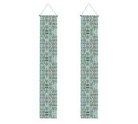 Bannière de porche amusante en forme de chien anglais pour Noël, Halloween, décoration de porte pour extérieur et intérieur