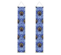 Bannière de porche avec imprimé fleur, cœur, abeille, panneau avant, drapeaux à suspendre, décorations de fête, pour porte extérieure et intérieure