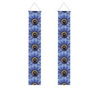 Bannière de porche avec imprimé fleur, cœur, abeille, pour remise de diplôme, décoration de porte d'extérieur durable