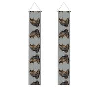 Bannière de porche avec imprimé vieux bateaux vikings - Décorations de fête, parfaites pour accrocher une toile de fond, une porte et une décoration murale