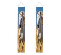 Bannière de porche blanche avec impression étalon 1 2025, décoration de félicitations, fournitures de fête, panneau de porche