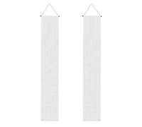 Bannière de porche blanche de couleur unie pour remise de diplôme - Décoration robuste, lavable et réutilisable pour fêtes, cérémonies, portes d'entrée, style 1988