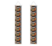 Bannière de porche de remise de diplôme avec impression « YYHWHJDE I Love Garbage Trucks » - Pour extérieur et intérieur - 30,5 x 180,3 cm