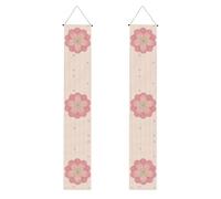 Bannière de porche de remise de diplôme BROLEO Little Cherry Blossoms Imprimés Décoration Bannière de porte, pour extérieur et intérieur, cour, fête, 30,5 x 180,3 cm