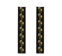 Bannière de porche de remise de diplôme BROLEO Peinture à l'huile Iris Imprimés Décor Bannière Panneau de porte, pour extérieur et intérieur, cour, fête, 30,5 x 180,3 cm