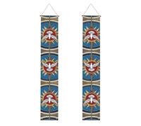 Bannière de porche de remise de diplôme BROLEO Saint Esprit Christia - Décoration de porte, pour extérieur et intérieur - 30,5 x 180,3 cm