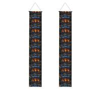 Bannière de porche de remise de diplôme BROLEO vintage avec abat-jour imprimé - Bannière décorative pour extérieur et intérieur - 30,5 x 180,3 cm