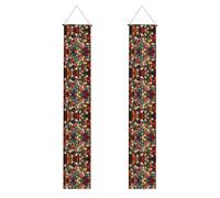 Bannière de porche de remise de diplôme WHJDPP à cinq branches en forme d'étoile de palmier pour décoration de porte, pour extérieur et intérieur, cour, fête, 30,5 x 180,3 cm