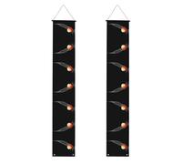 Bannière de porche de remise de diplôme WHJDPP Apples falling from the net bag - Bannière décorative pour extérieur et intérieur - 30,5 x 180,3 cm