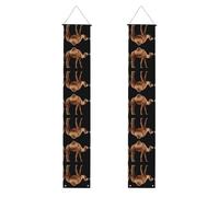 Bannière de porche de remise de diplôme WHJDPP Étoile du désert Camel Décoration de porte, pour extérieur et intérieur, cour, fête, 30,5 x 180,3 cm