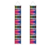 Bannière de porche de remise de diplôme WHJDPP Rainbow Bridge - Bannière décorative pour extérieur et intérieur - 30,5 x 180,3 cm