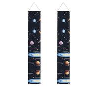 Bannière de porche de remise de diplôme WHJDPP The Solar Family Picture Decor Banner Door Sign pour extérieur intérieur cour fête 30,5 x 180,3 cm
