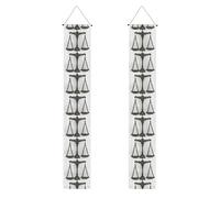 Bannière de porche de remise de diplôme WHJSHOP Ancient Balance Motif Bannière décorative pour extérieur intérieur cour fête 30,5 x 180,3 cm