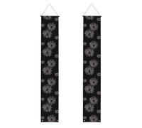 Bannière de porche de remise de diplôme WHJSHOP Blooming romantique motif feu d'artifice décoratif bannière de porte, pour extérieur et intérieur, cour, fête, 30,5 x 180,3 cm
