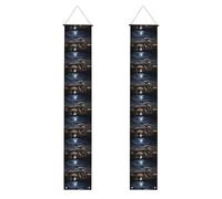 Bannière de porche de remise de diplôme WHJSHOP Cool Future City motif bannière décorative pour extérieur intérieur cour fête 30,5 x 180,3 cm
