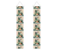 Bannière de porche de remise de diplôme WHJSHOP dessin animé petite plante verte motif bannière décorative bannière de porte, pour extérieur et intérieur, cour, fête, 30,5 x 180,3 cm