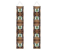 Bannière de porche de remise de diplôme WHJSHOP mignon petit papillon motif bannière décorative panneau de porte, pour extérieur et intérieur, cour, fête, 30,5 x 180,3 cm