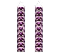 Bannière de porche de remise de diplôme WHJSHOP mystérieux œil géant à motif d'œil, bannière de porte, pour extérieur et intérieur, cour, fête, 30,5 x 180,3 cm