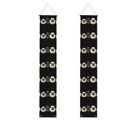 Bannière de porche de remise de diplôme WHJSHOP Trois jolis motifs moutons Décoration de porte, pour extérieur et intérieur, cour, fête, 30,5 x 180,3 cm