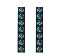 Bannière de porche de remise de diplôme WHJSHOP Universe Planète Aliens Panneau de porte, pour extérieur et intérieur, cour, fête, 30,5 x 180,3 cm