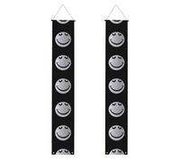 Bannière de porche de remise de diplôme YYHHAOFA avec visage souriant gris imprimé, bannière de porte, pour extérieur et intérieur, cour, fête, 30,5 x 180,3 cm