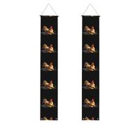 Bannière de porche de remise de diplôme YYHHAOFA Chicken lying on the ground - Bannière décorative imprimée pour extérieur et intérieur - 30,5 x 180,3 cm