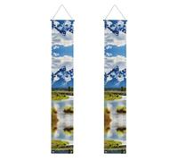 Bannière de porche de remise de diplôme YYHHAOFA Grand Teton National Park - Bannière décorative imprimée pour extérieur et intérieur - 30,5 x 180,3 cm