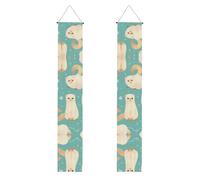 Bannière de porche de remise de diplôme YYHHAOFA modèle français furet imprimé pour extérieur intérieur cour fête 30,5 x 180,3 cm