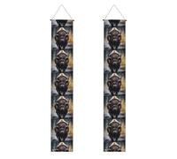 Bannière de porche de remise de diplôme YYHWHJDE avec impression bison d'Amérique du Nord - Bannière décorative pour extérieur et intérieur - 30,5 x 180,3 cm