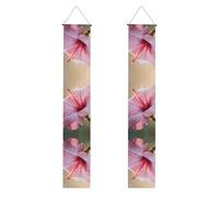Bannière de porche de remise de diplôme YYHWHJDE avec impression florale nationale coréenne, pour extérieur et intérieur, cour, fête, 30,5 x 180,3 cm